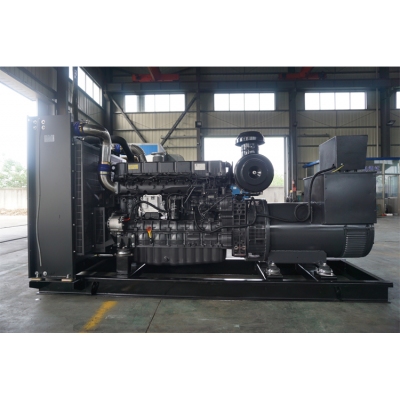 400kw上柴動力柴油發電機組-上柴股份6缸柴油機6ETAA12.8-G310柴油發電機組,缸徑/行程：130/161mm,柴油發電機組水冷發動機功率495KW,柴油發電機組配套馬拉松斯坦福發電機。廠價直銷歡迎選購：13773399855。